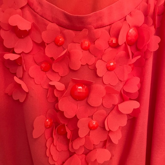 Trina Turk Coral Dress - 10 - Picture 3 of 5